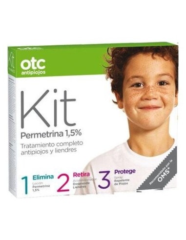 Otc Antipiojos Kit 1 2 3 Permetrina 1,5%