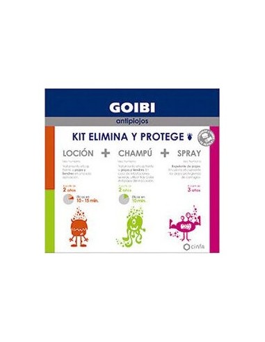 Goibi Antipiojos Elimina Champú + Loción + Spray  Kit