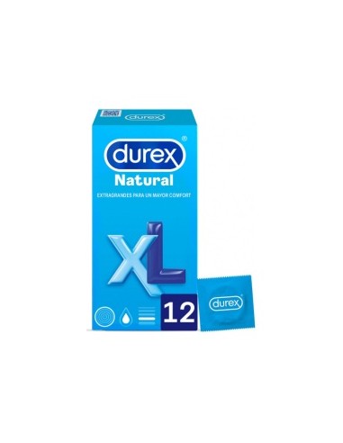 Durex® Natural Plus Xl Easy-On Preservativos 12Uds