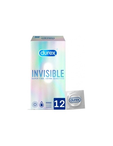 Durex® Invisible Extra Fino Extra Sensitivo 12Uds