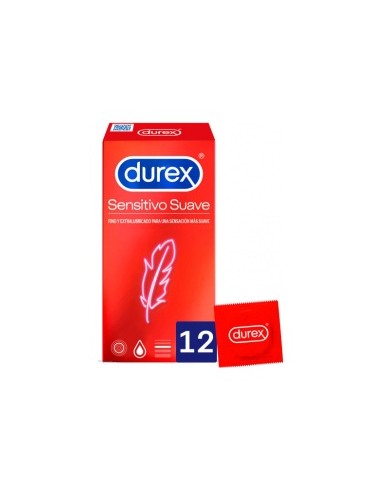 Durex® Sensitivo Suave Easy-On Preservativos 12Uds