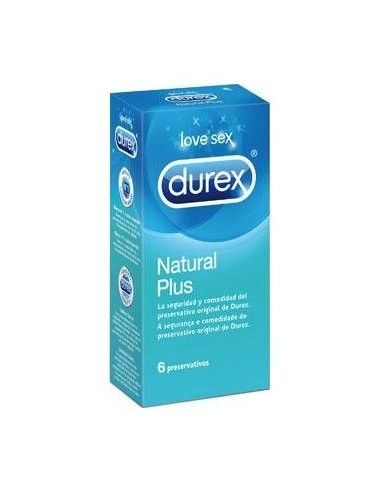 Durex® Natural Plus Preservativos 6Uds