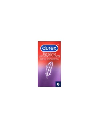 Durex® Sensitivo Contacto Total Preservativos 6Uds