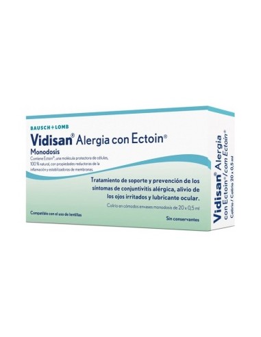 Vidisan Alergia Ectoin Col 20 Monod 0,5