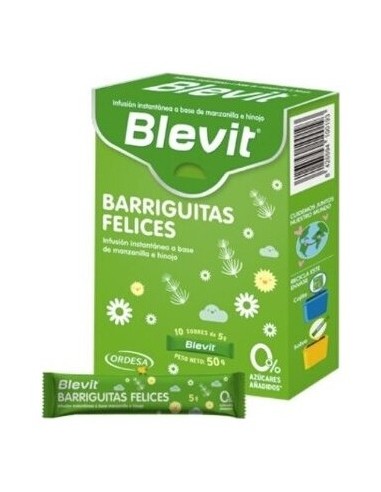 Blevit Barriguitas Felices 10 Sobres X 5 G