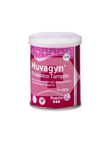 Muvagyn Probiotico Tampon C/Aplic Reg 9U