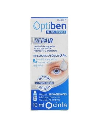 Optiben Ojos Secos Repair Frasco 10 Ml