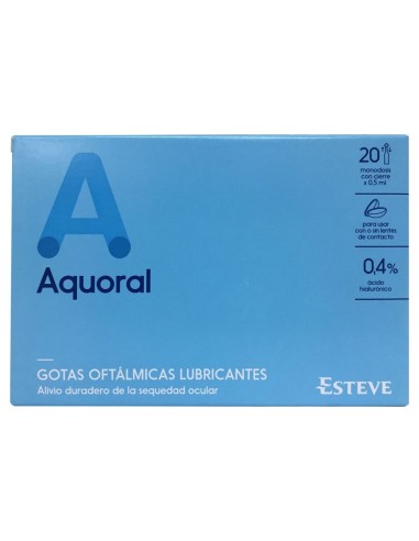 Aquoral Gotas Oftalmológicas 20 Monodosis X 0,5Ml