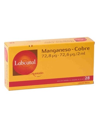 Labcatal 12 Manganeso-Cobre 28 Ampollas