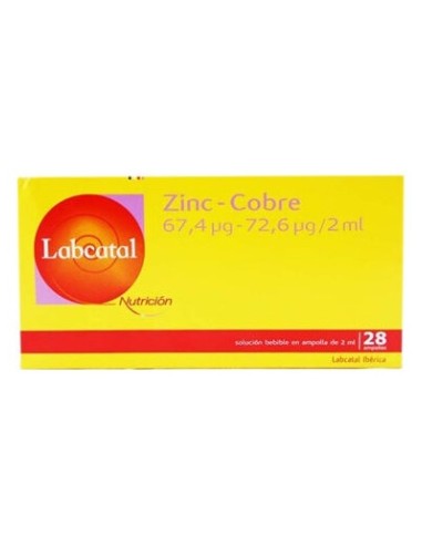 Labcatal 19 Zinc-Cobre 28 Ampollas