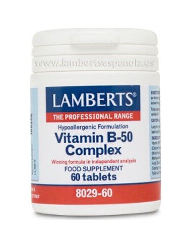 Complejo Vitam B-50 60 Tabletas Lamberts