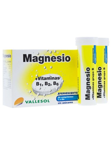 Vallesol Magnesio Y Vitaminas 24Comp Efervescentes