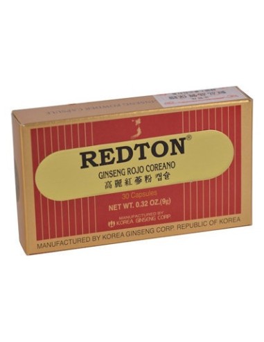 Ginseng Rojo Coreano Redton 30 Capsulas