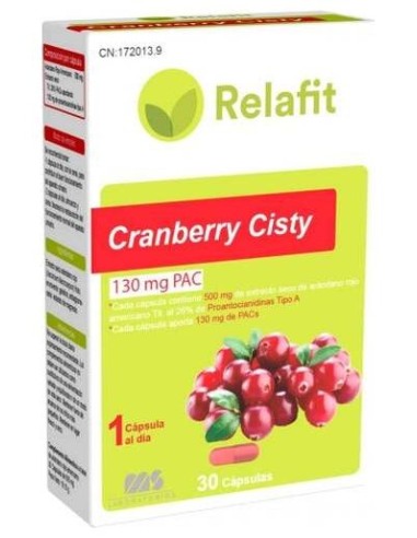 Relafit Ms Cranberry Cisty 30 Capsulas