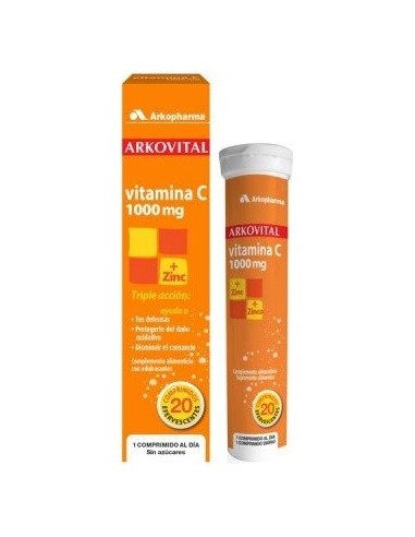 Arkovital Vitamina C+Zinc 20 Compr Eferv