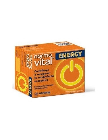 Normovital Energy 20 Ampollas