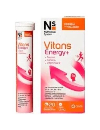 Ns Vitans Energy+ 20 Comp Efervescentes