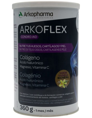 Arkoflex Colágeno + Ác. Hialurónico + Magnesio + Vitamina C Sabor Vainilla 360G