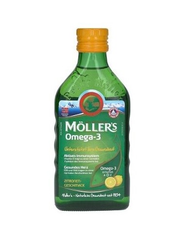 Moller'S  Aceite De Bacalao Sabor Limón 250Ml