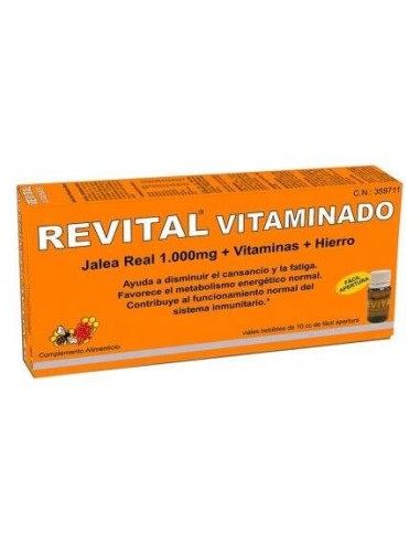 Revital Hierro 20 Ampollas 10 Cc