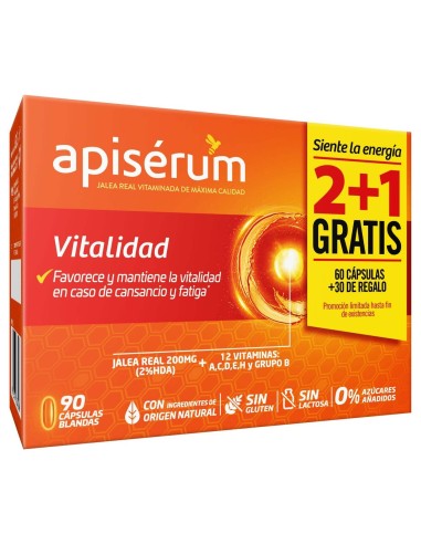 Apiserum Vitaminas Capsulas Pack 3M