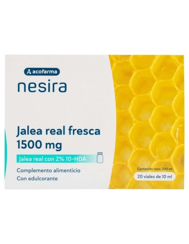 Acofarvital Jalea Real Fresca 1500Mg 20 Viales Bebibles