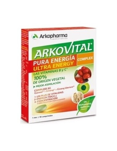 Arkovital® Pura Energía Ultra Energy 30Comp