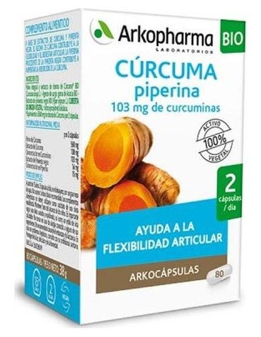 Curcuma Bio 80 Capsulas Arkopharma