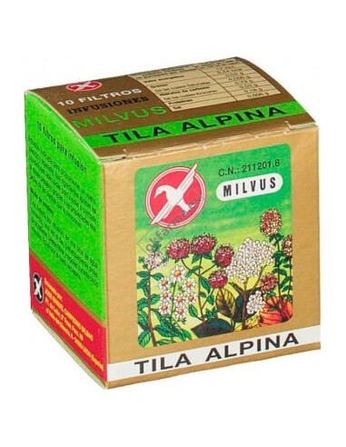 Milvus Tila Alpina Infusiones 10 Bolsas