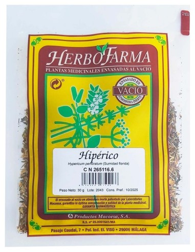 Hiperico Herbofarma Al Vacio 20 G