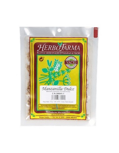 Herbofarma Manzanilla Dulce  Al Vacio 15 G
