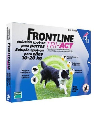 Frontline Tri-Act Perros 10-20 Kg 3 Pip