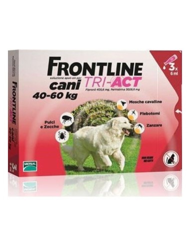 Frontline Tri-Act Perros 40-60 Kg 3 Pip