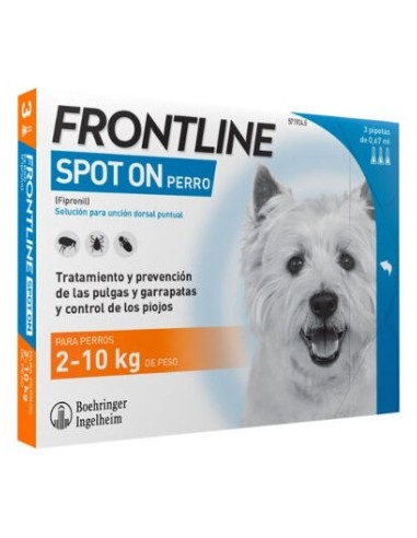 Frontline Spot On Perros 2-10 Kg 3 Pip