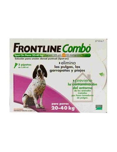Frontline Spot On Perros 20-40 Kg 3 Pip