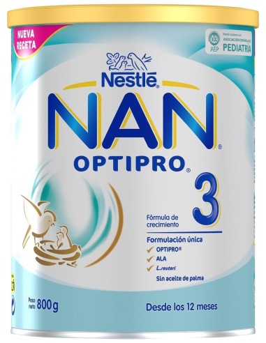 Nan Optipro 3 Leche Crecimiento 800 Gr